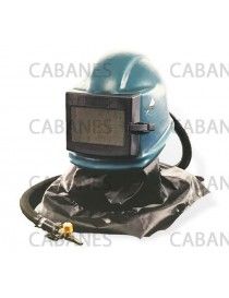 Casco proteccion chorro de arena