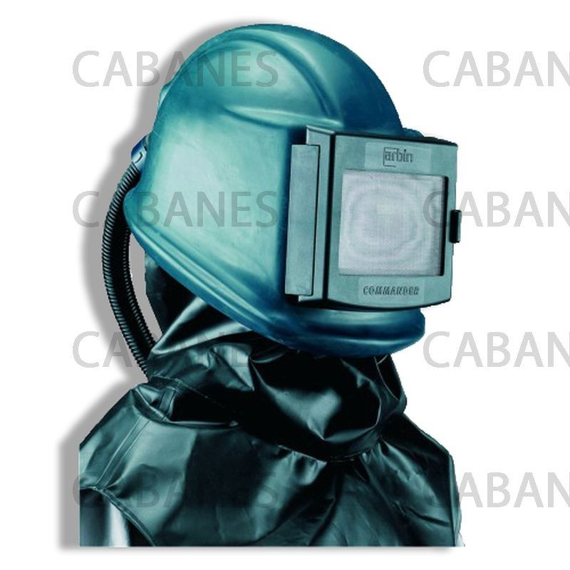 Casco proteccion chorro de arena